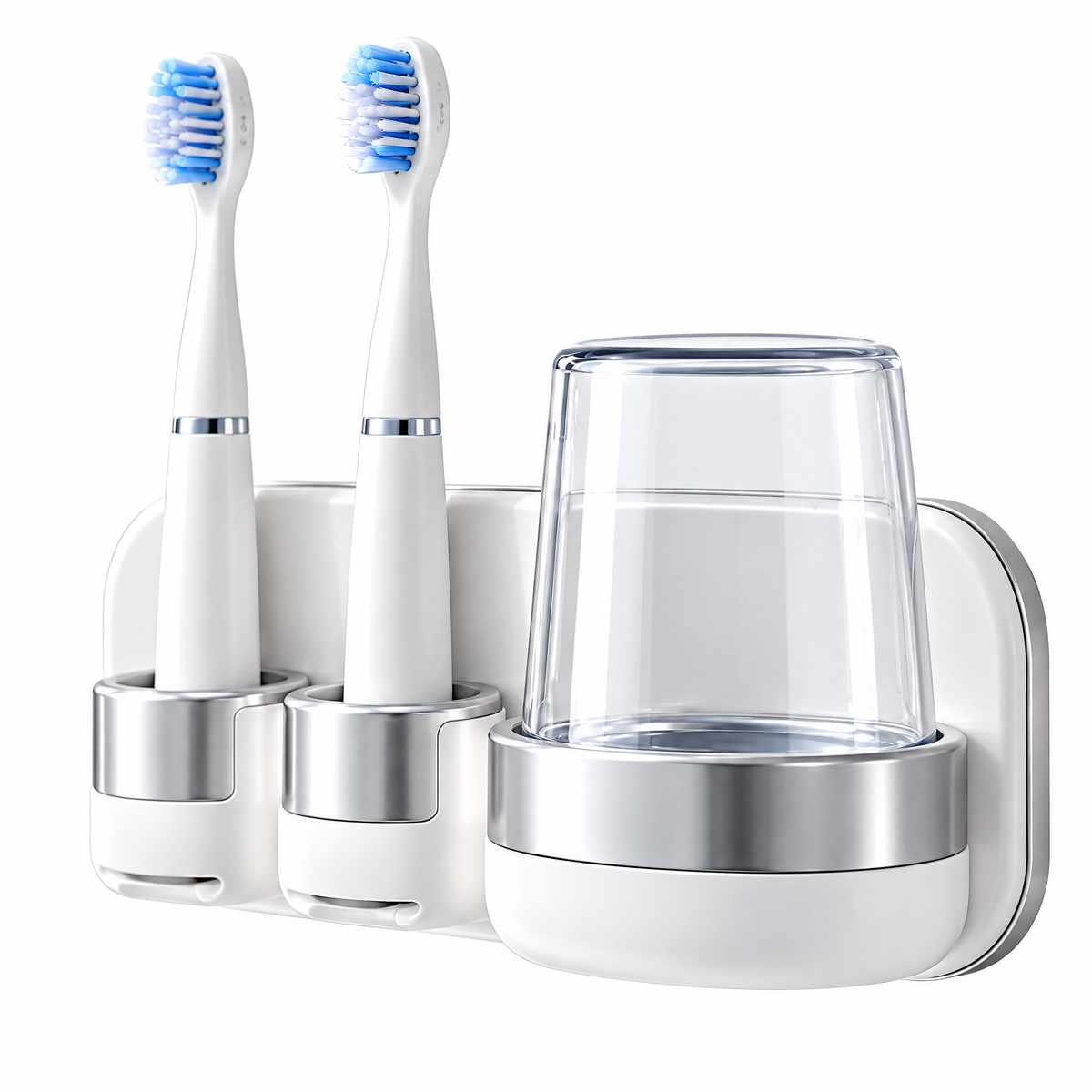 Toothbrush and Cup Holder - white background