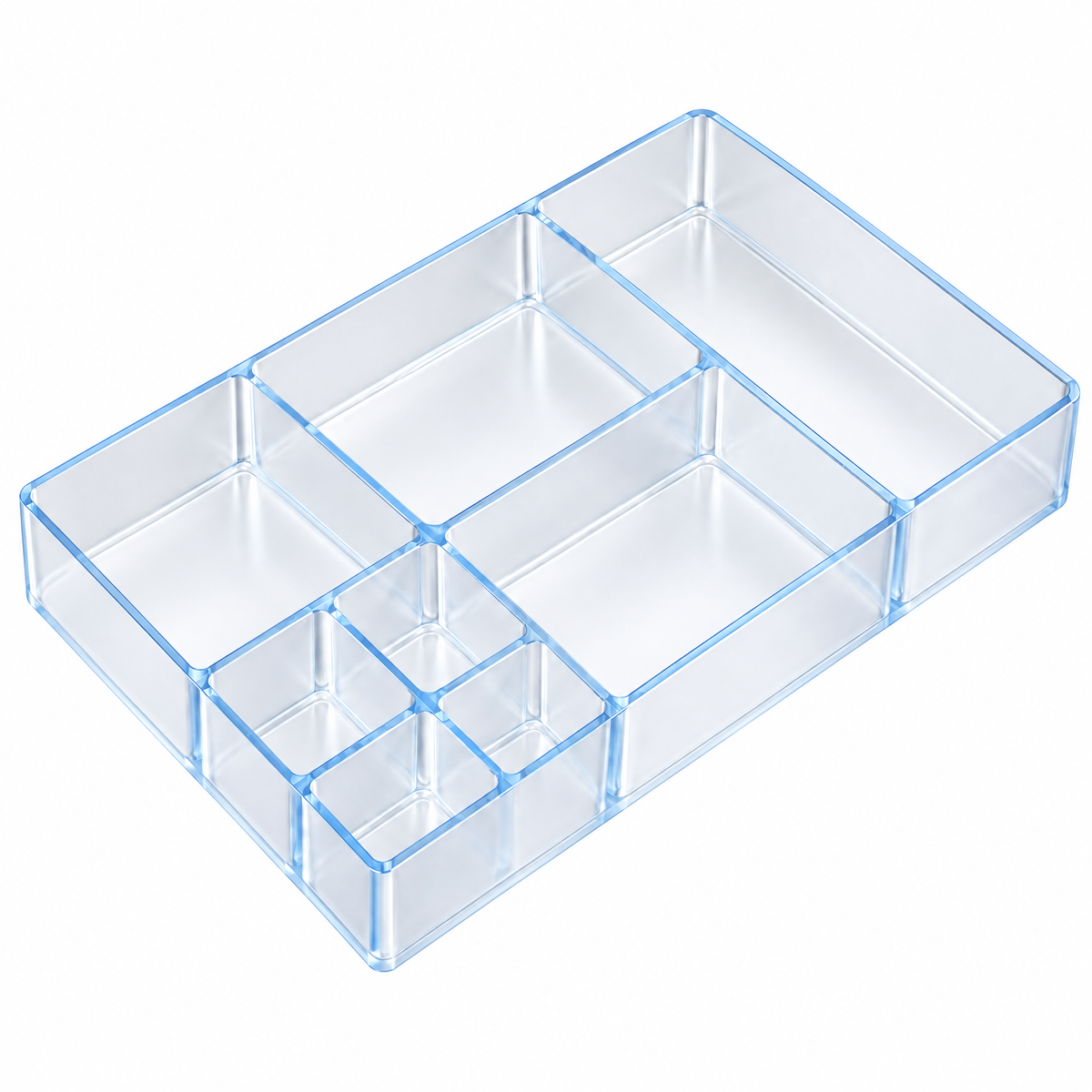 Bathroom Drawer Organizer - white background