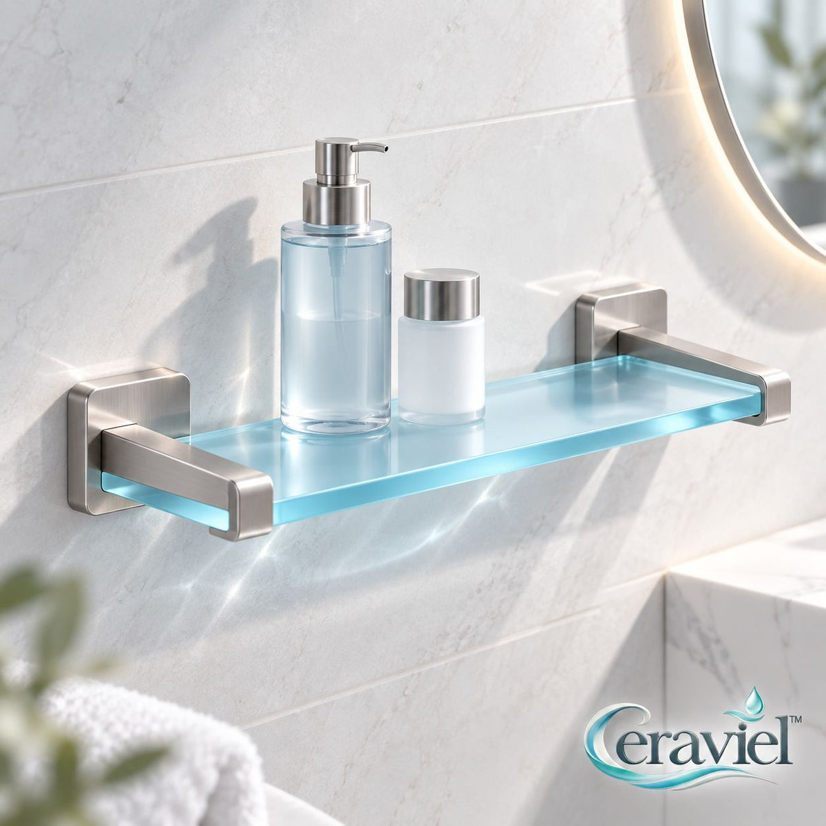Wall-Mounted Bathroom Shelf - main