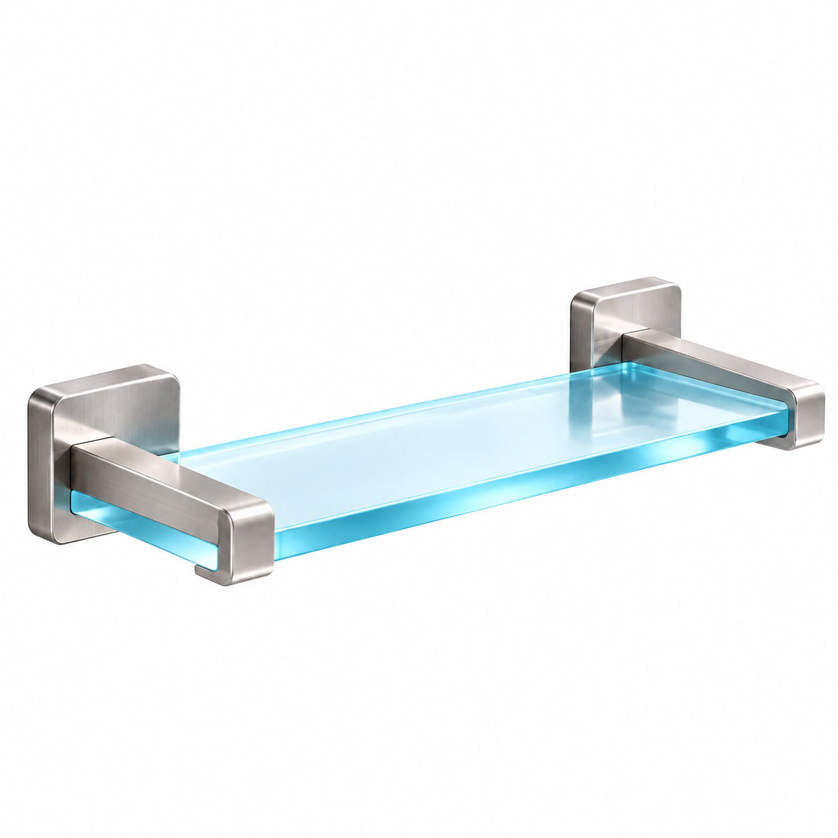 Wall-Mounted Bathroom Shelf - white background