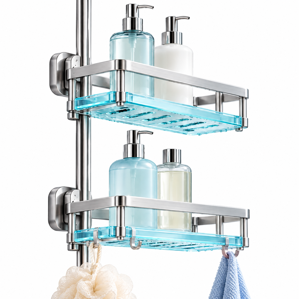 Shower Caddy Organizer - white background