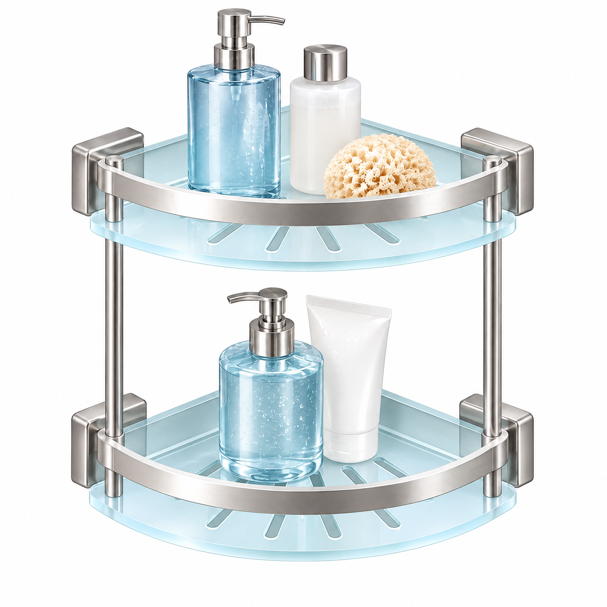 Shower Corner Shelf - white background