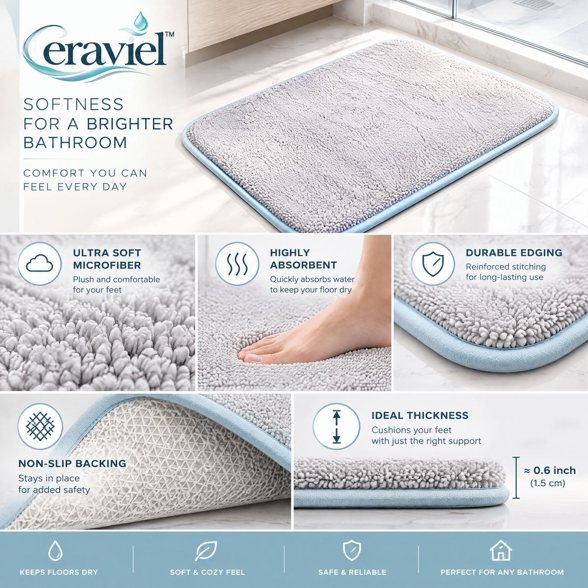 Soft Bath Mat - details