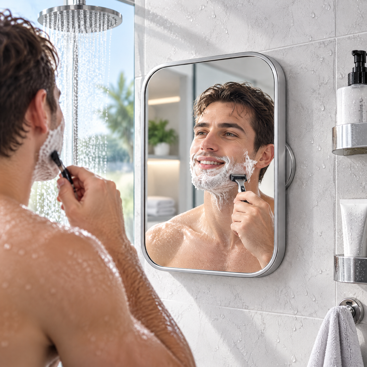 Compact Shower Mirror - lifestyle