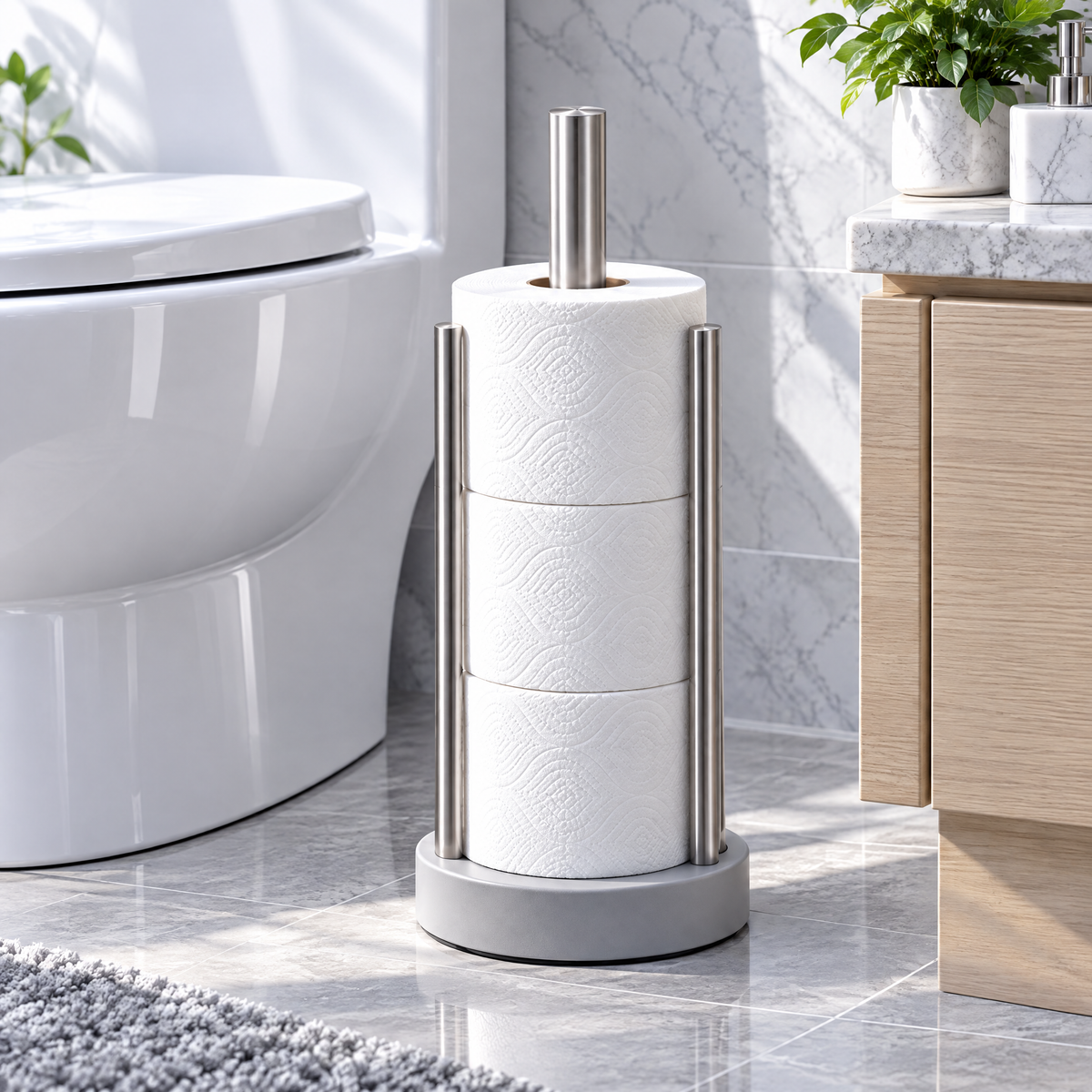 Toilet Paper Reserve Holder - lifestyle