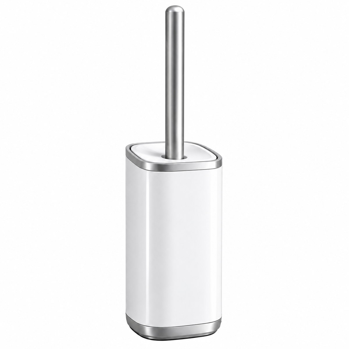 Toilet Brush and Holder - white background